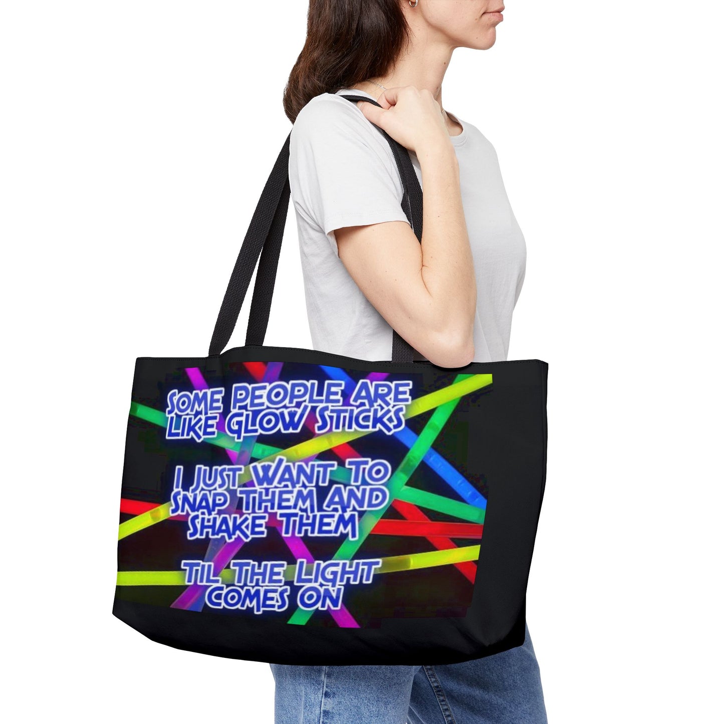 Glow Sticks Weekender Tote Bag