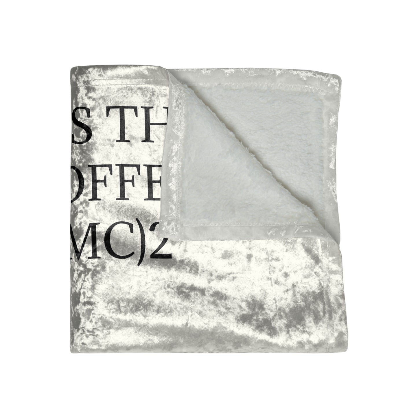 Einstein's Theory Of Coffee Crushed Velvet Blanket