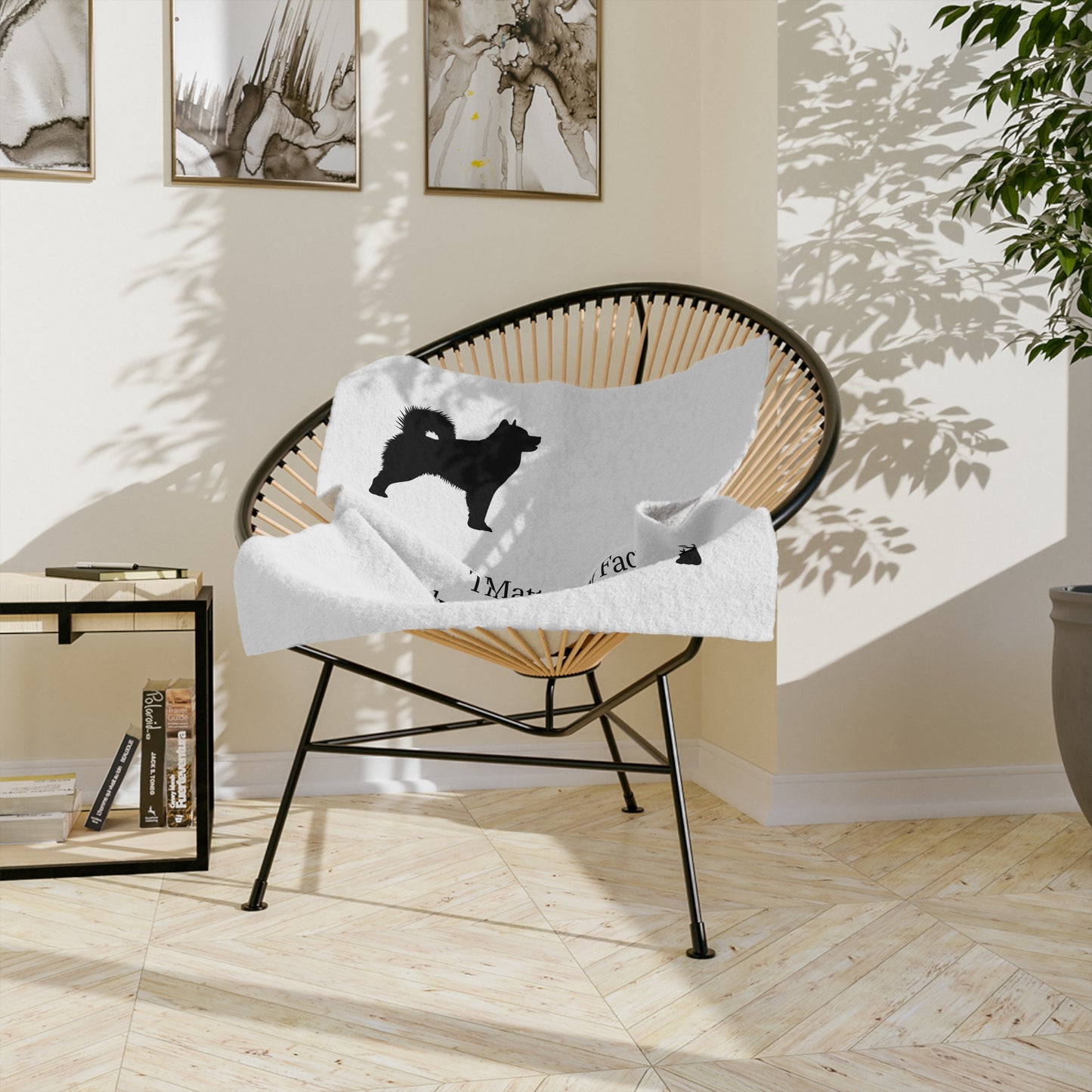 Matter Of Fact Malamute Velveteen Microfiber Blanket