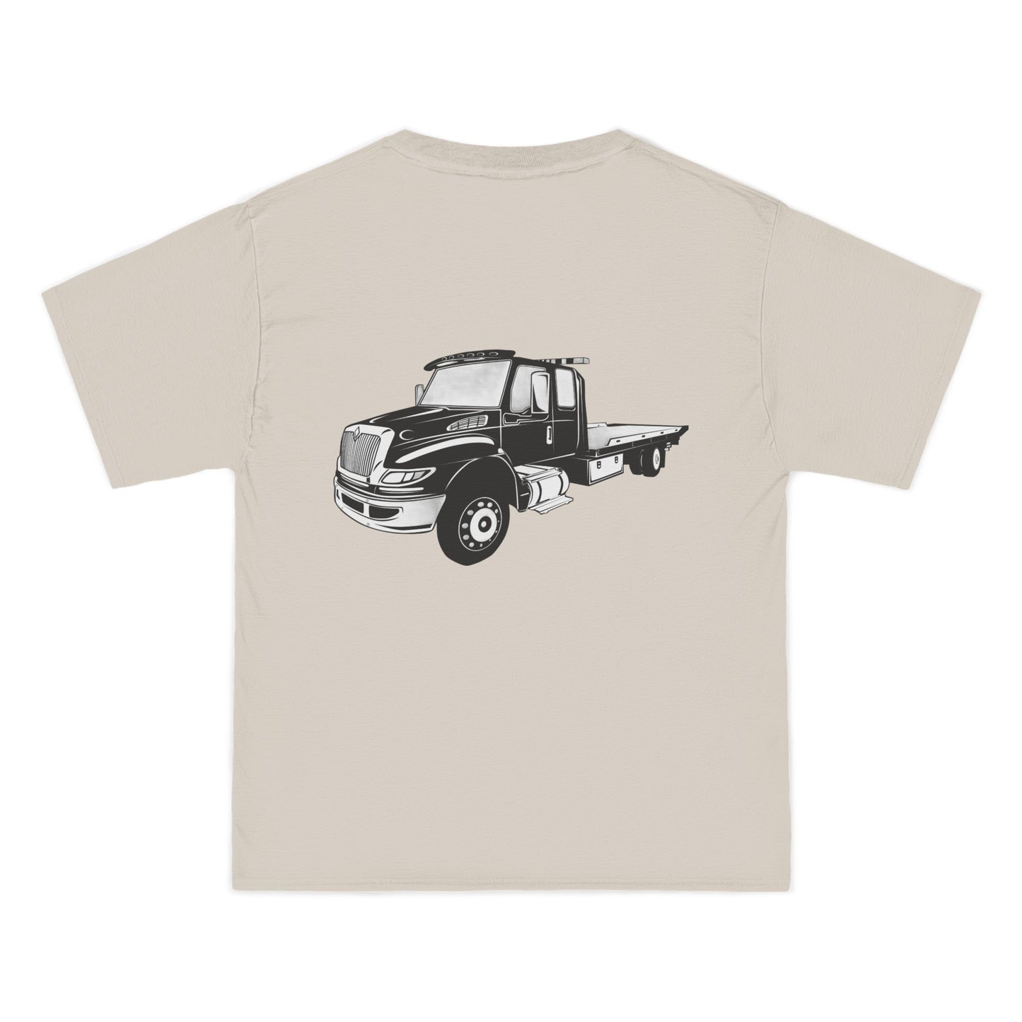 Flatbed Tow Truck Men's Short-Sleeve Crewneck Tee