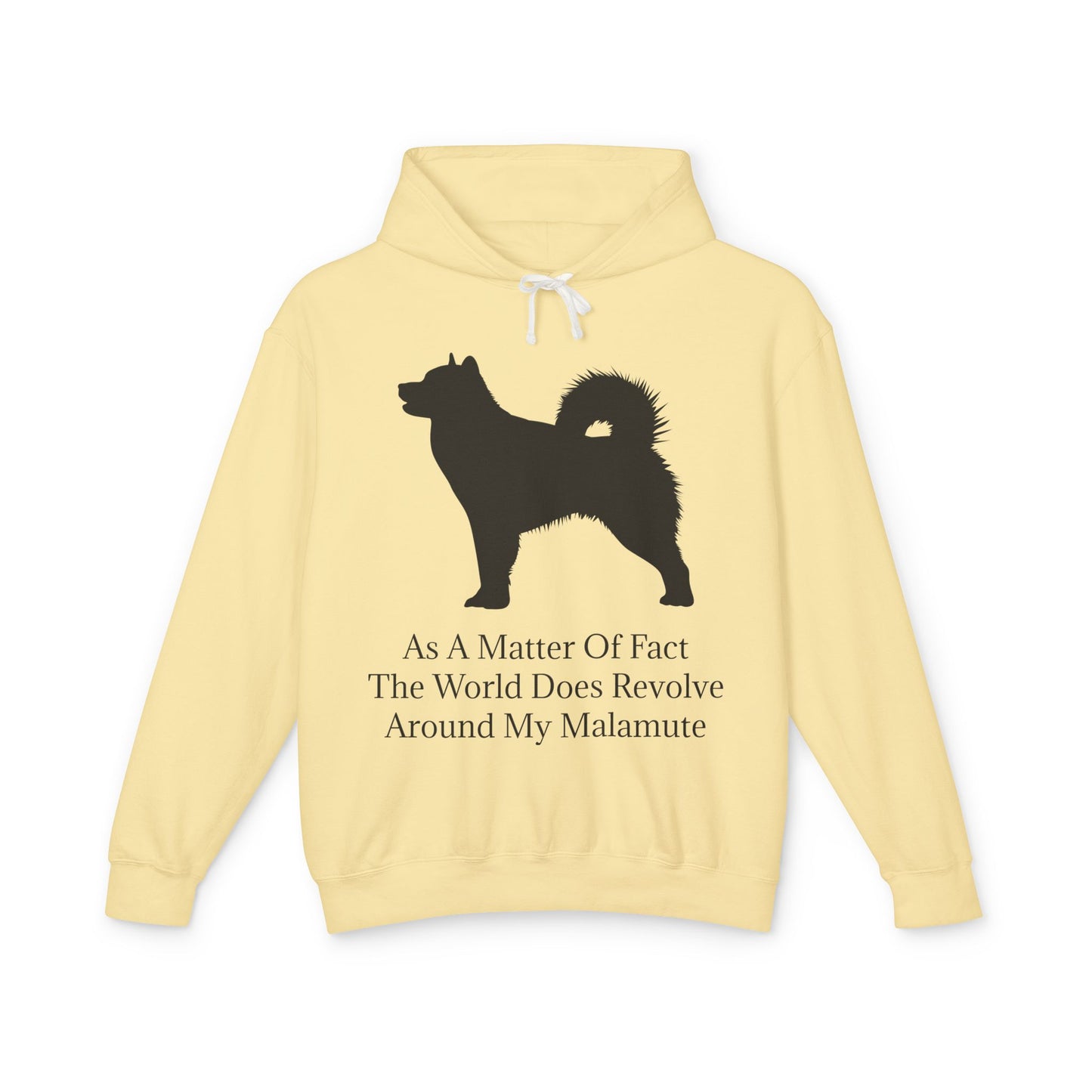 Matter Of Fact Malamute Unisex Lightweight Hoodie