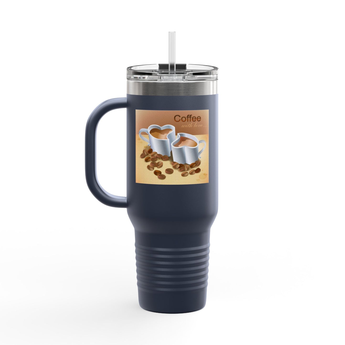 Coffee With Love Insulated Travel Mug