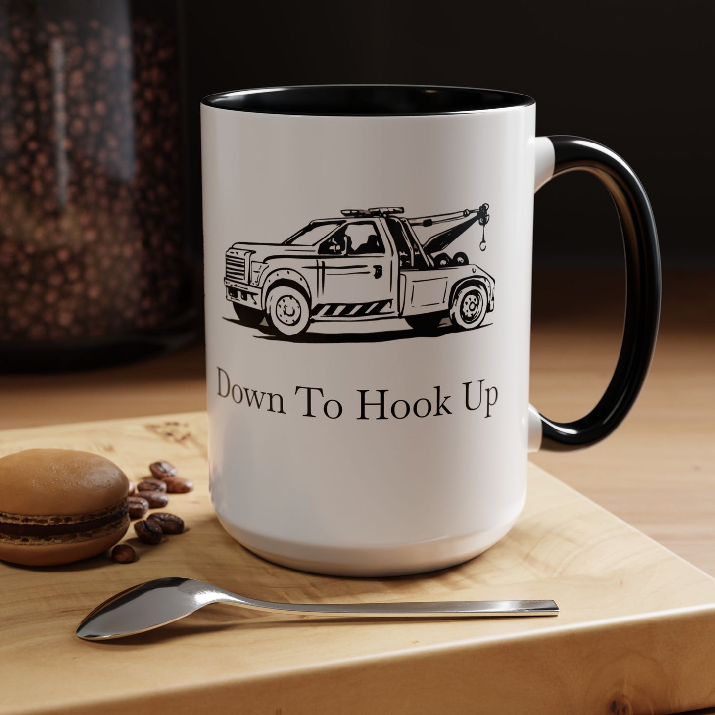 Down To Hook Up 2-Tone Coffee Mug