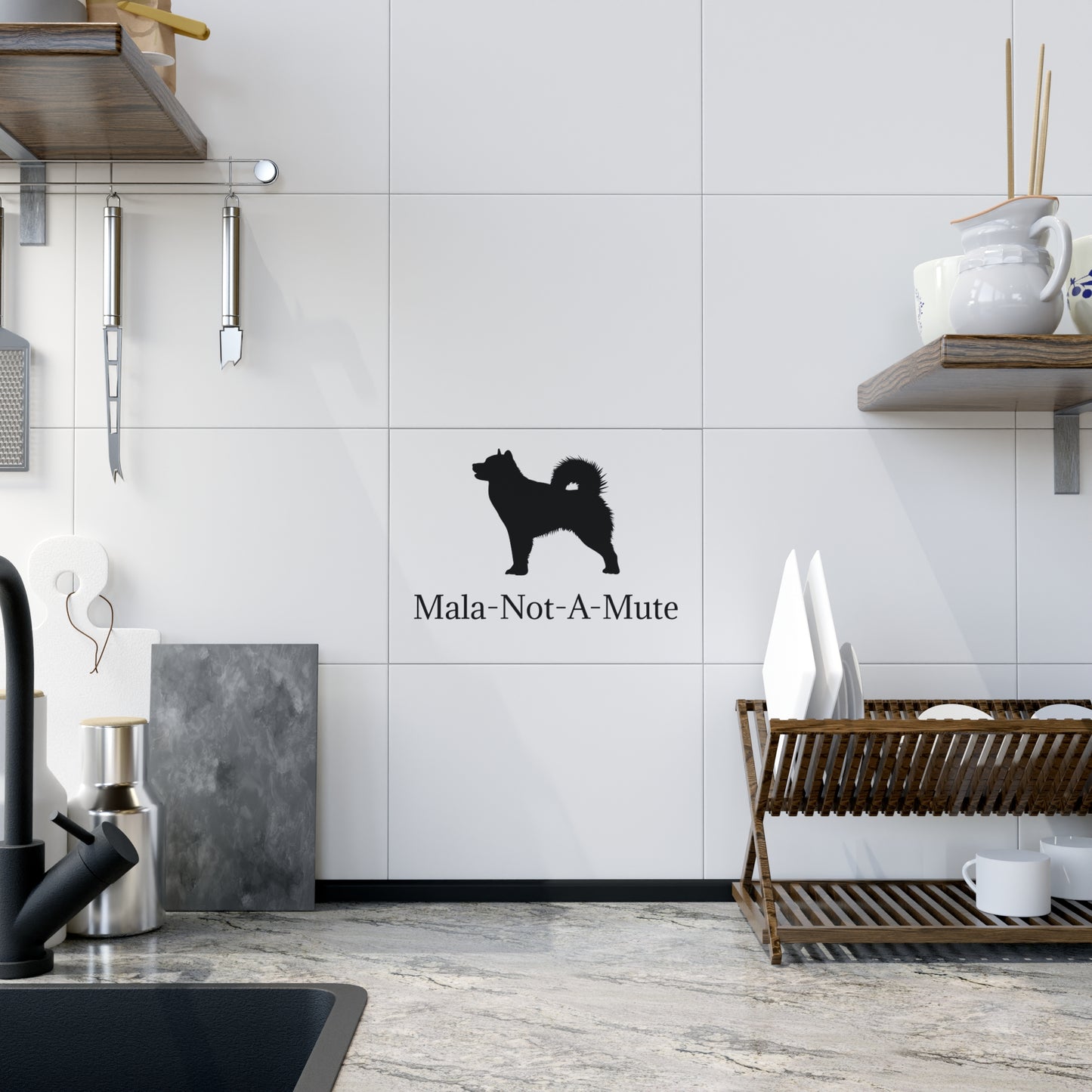 Mala-Not-A-Mute Ceramic Photo Tile