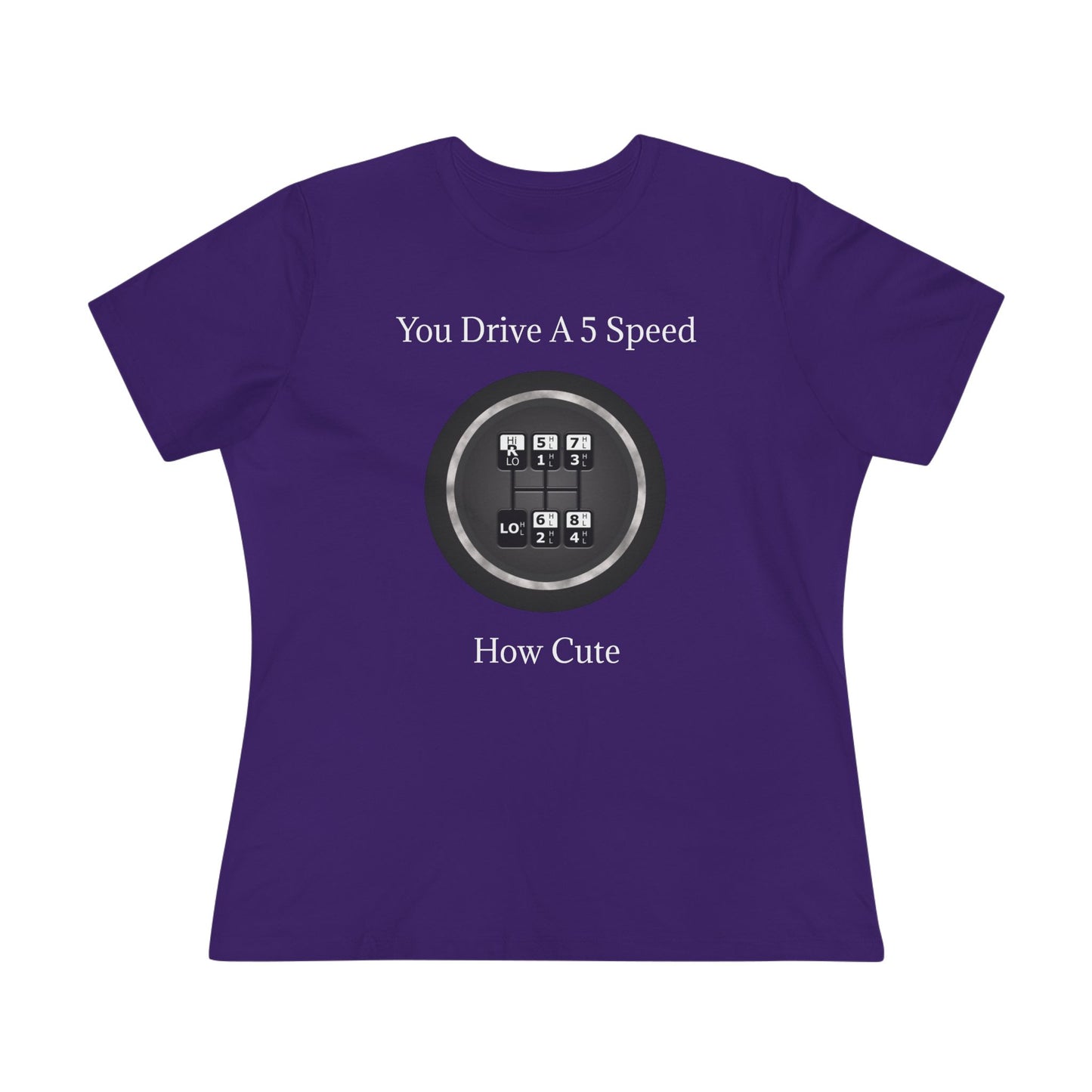 5 Speed How Cute Women's Short Sleeve Crewneck Tee