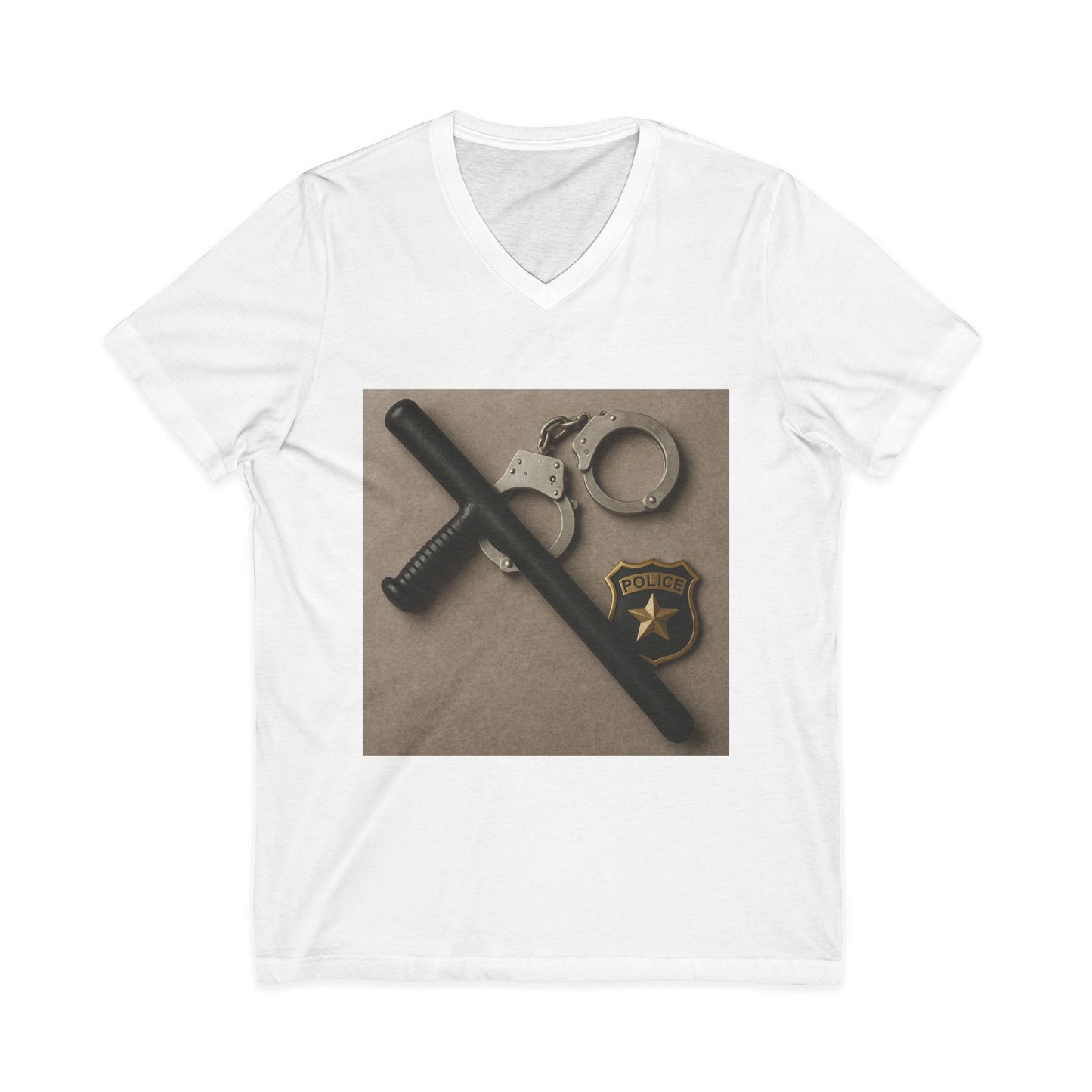 Law Enforcement Appreciation Unisex Short Sleeve V-Neck Tee