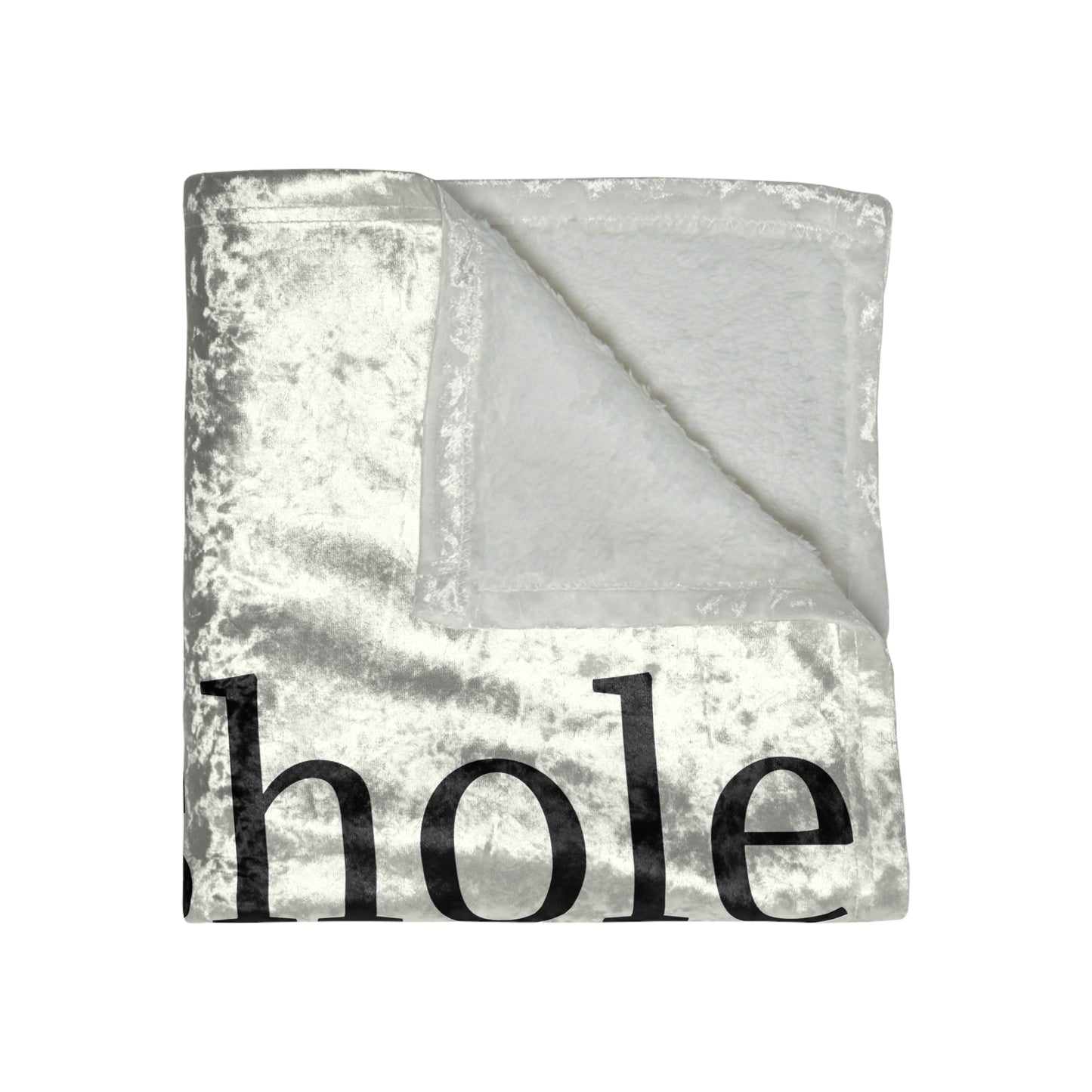 Sasshole Life Crushed Velvet Blanket