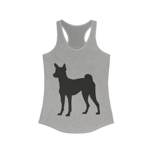 Basenji Silhouette Women's Racerback Tank