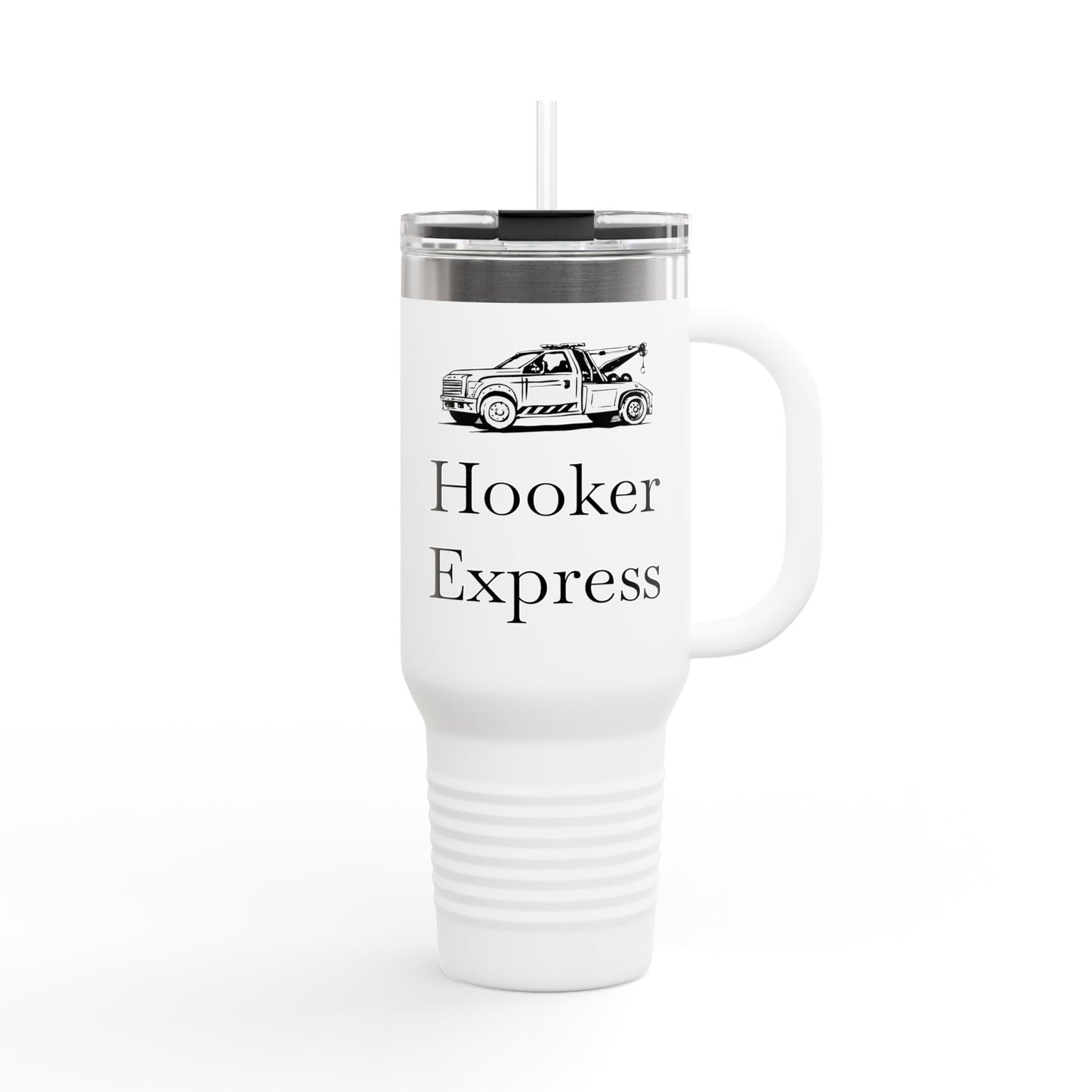 H**ker Express Wheel Lift Tow Truck Insulated Travel Mug