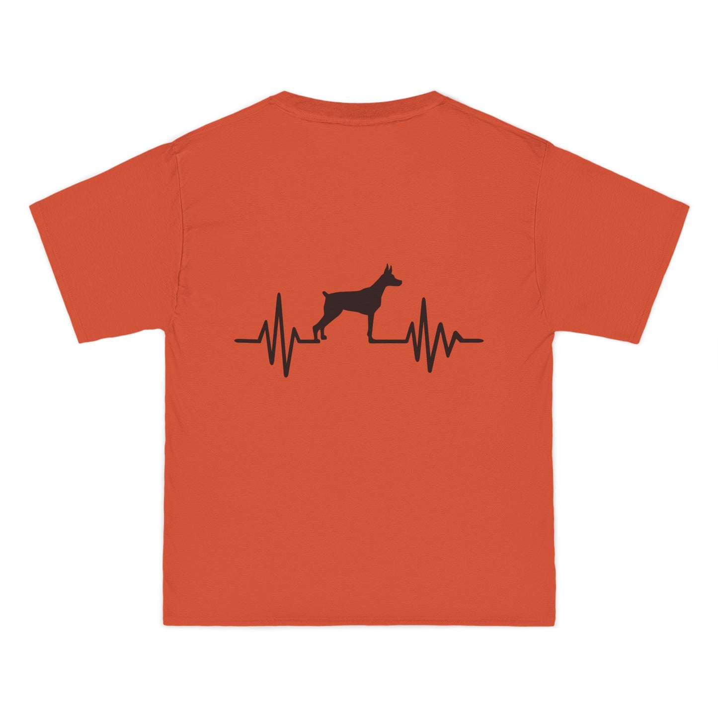 My Heart Beats For Dobermans Men's Short-Sleeve Crewneck Tee