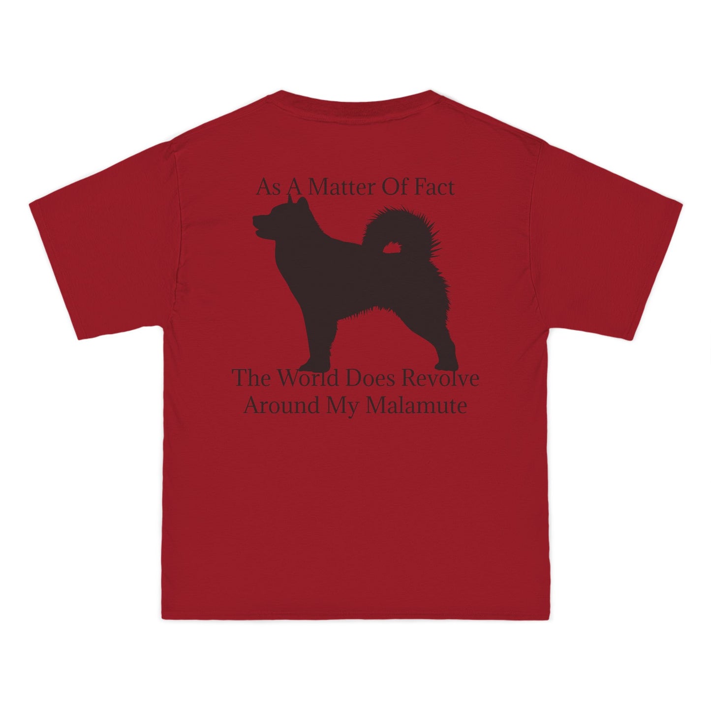 Matter Of Fact Malamute Men's Short-Sleeve Crewneck Tee