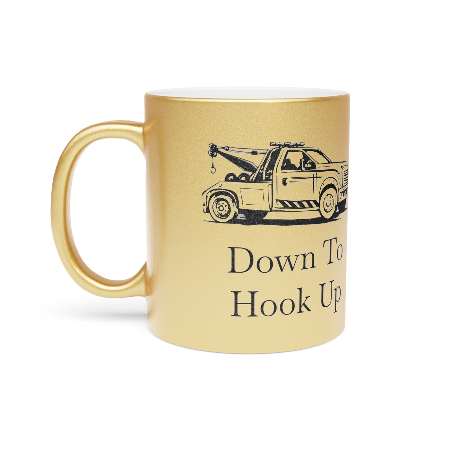 Down To Hook Up Metallic Coffee Mug