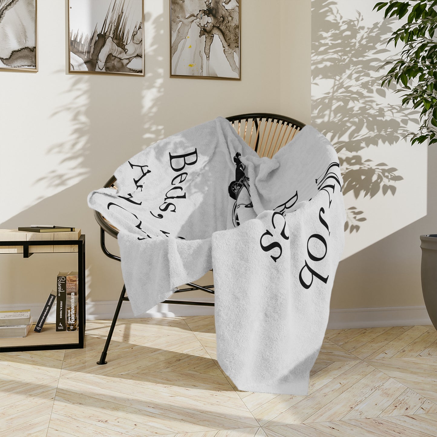 Beds, Straps, And Chains Velveteen Microfiber Blanket