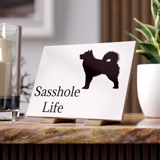 Sasshole Life Ceramic Photo Tile