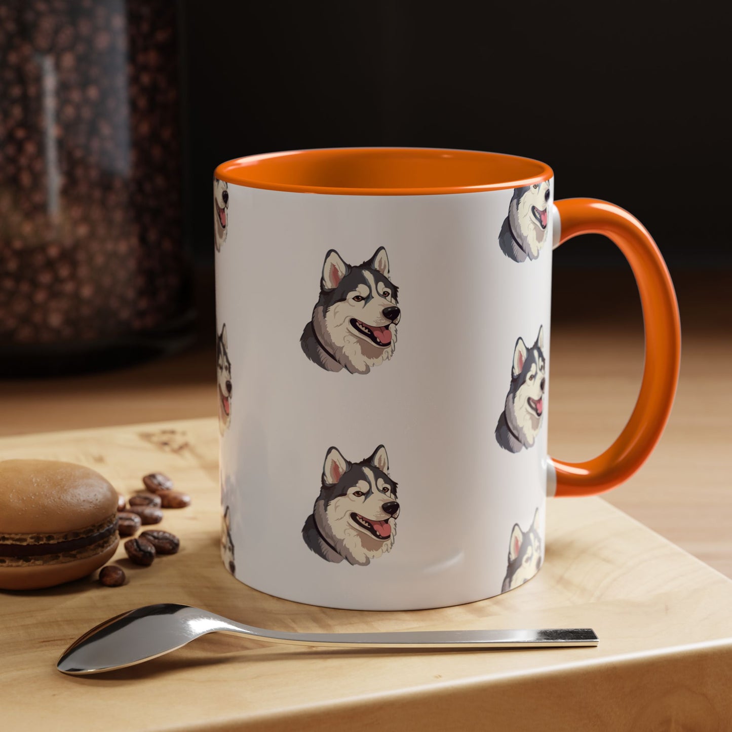 Malamute Head 2-Tone Coffee Mug