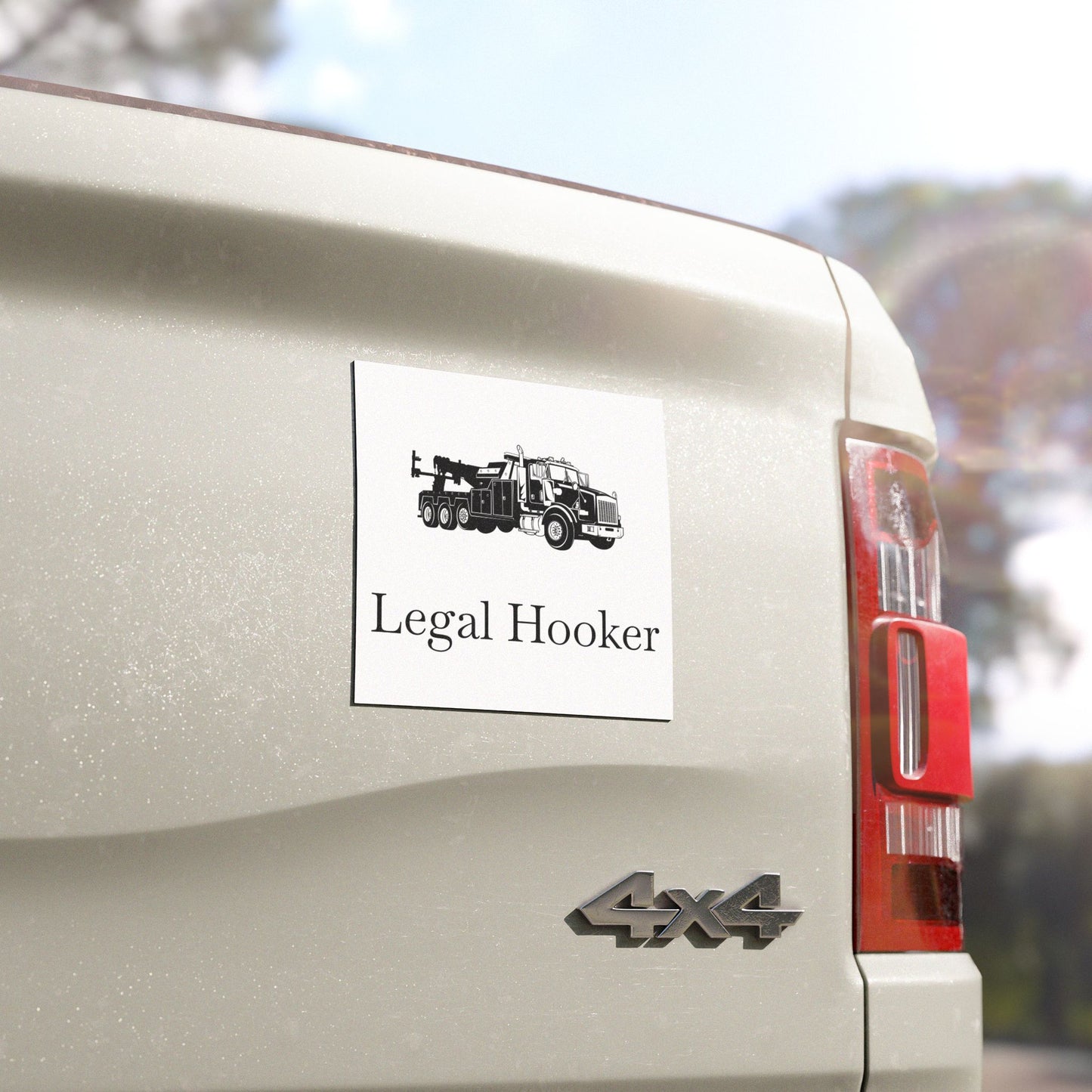 Legal H**ker Heavy Tow Truck Indoor/Outdoor Magnet