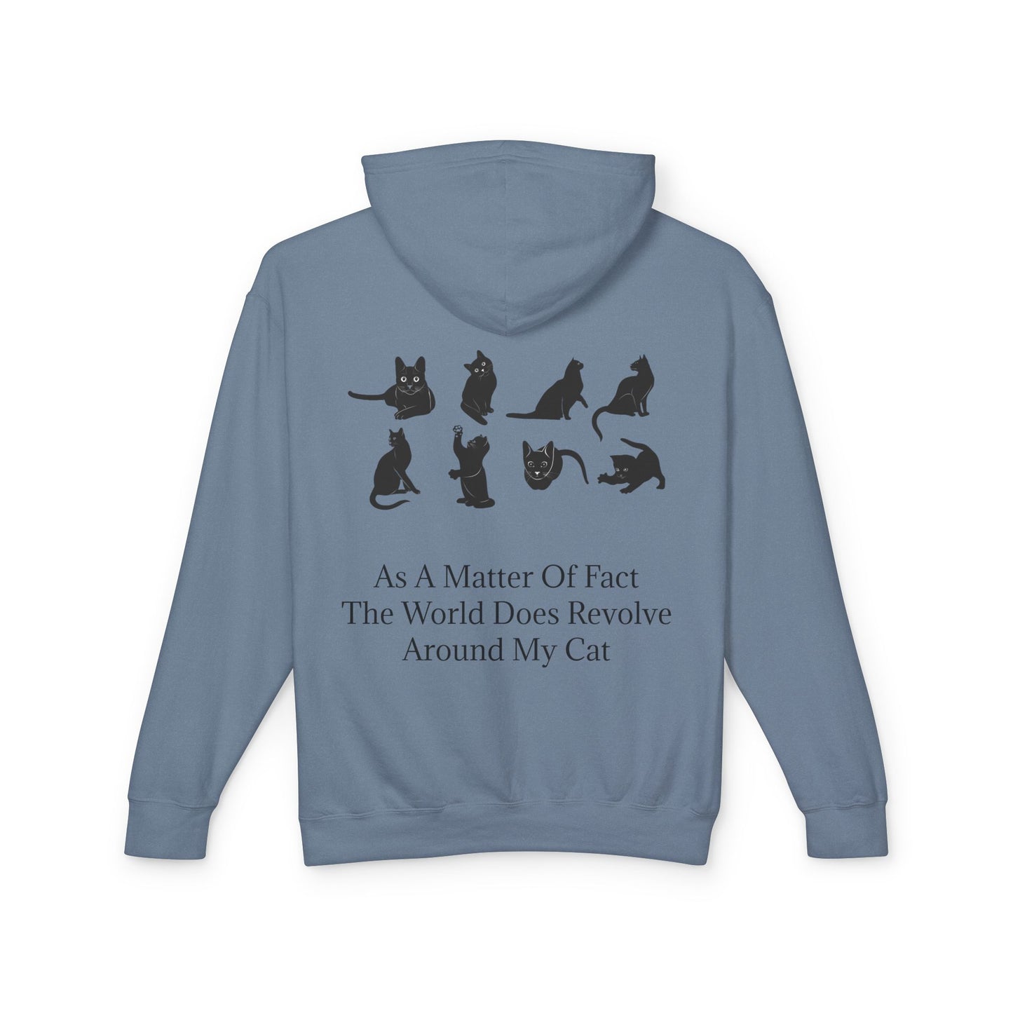 Matter Of Fact Cat Unisex Lightweight Hoodie