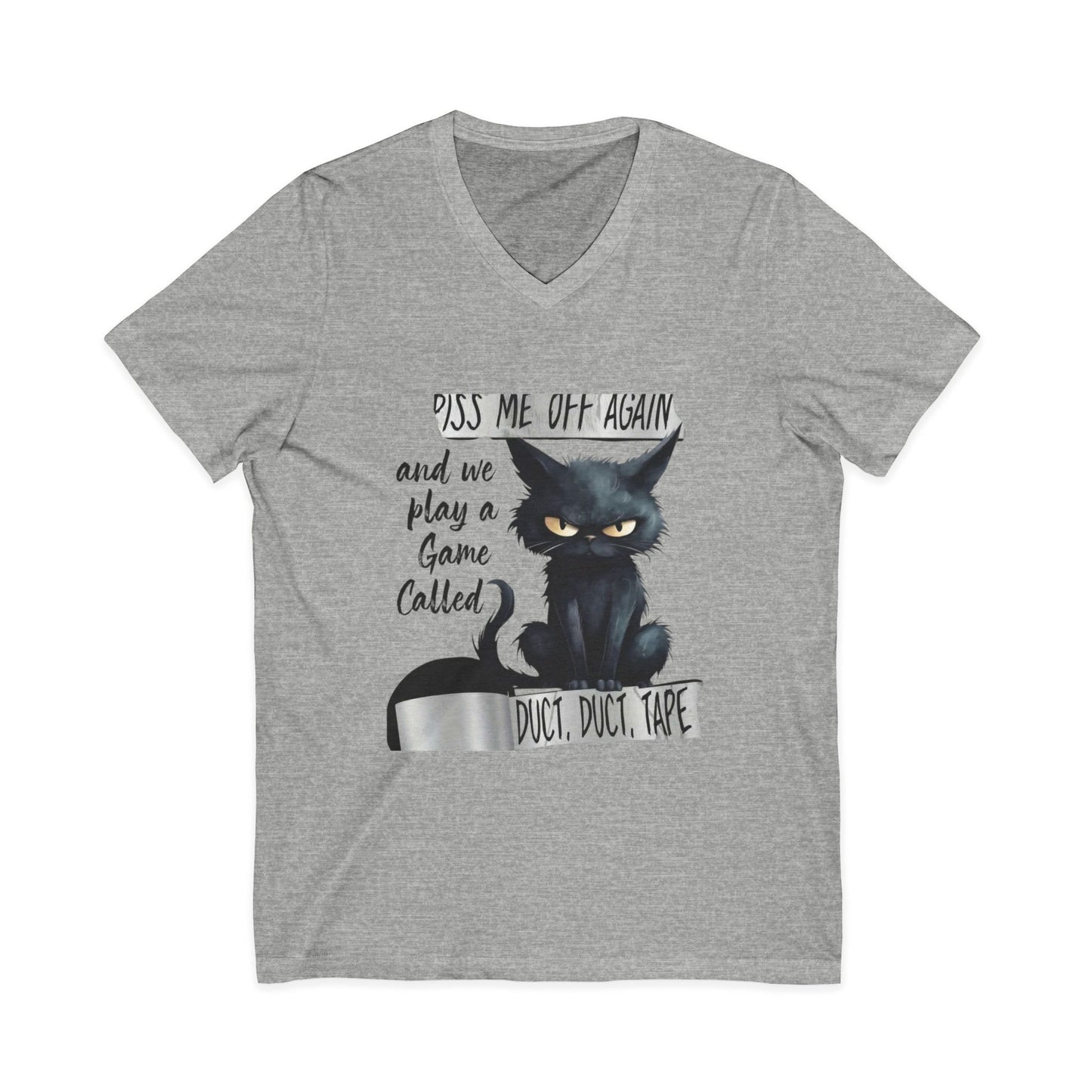 Duct, Duct, Tape Unisex Short Sleeve V-Neck Tee