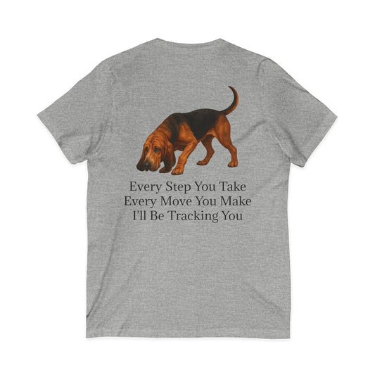 Tracking You Unisex Short Sleeve V-Neck Tee