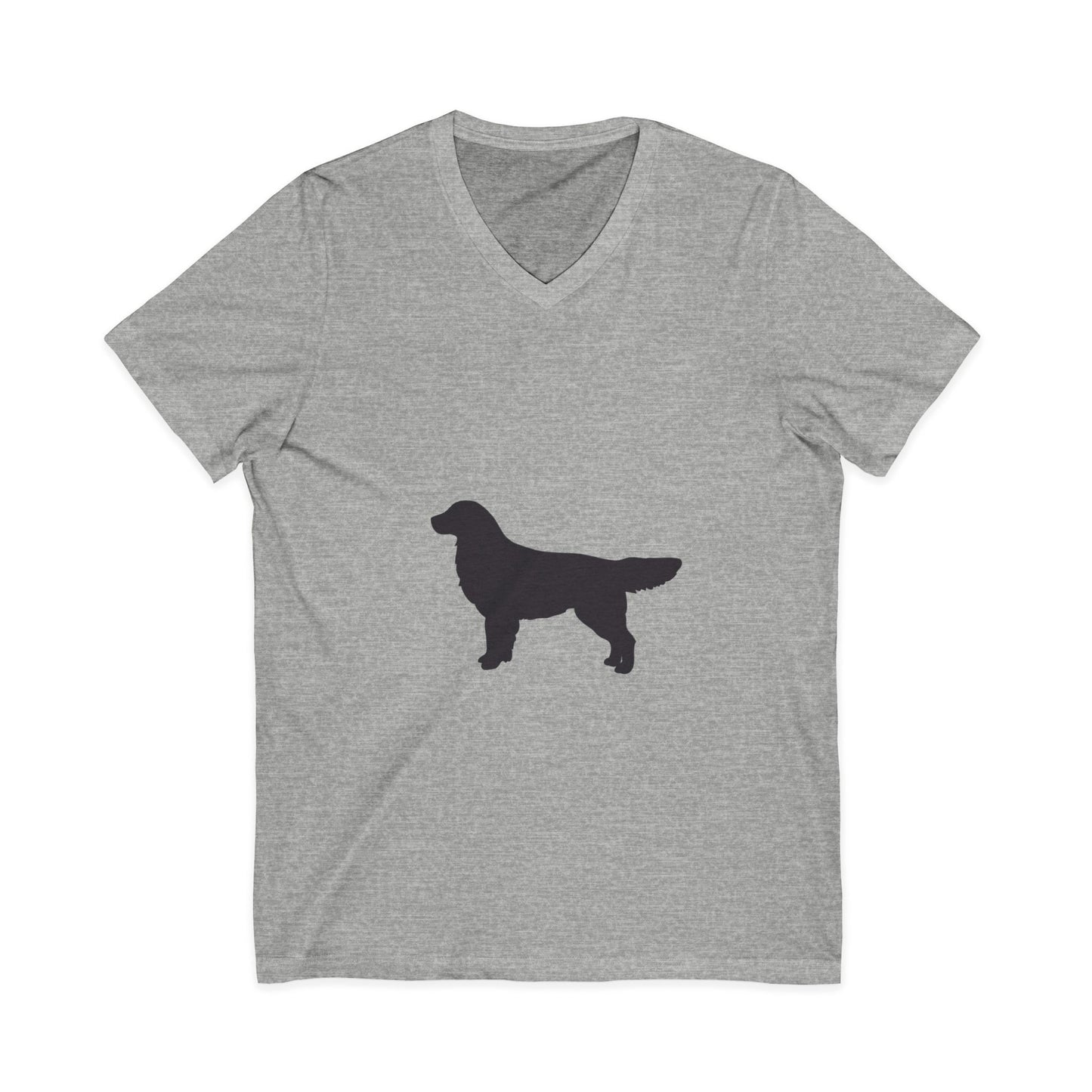 Golden Silhouette Unisex Short Sleeve V-Neck Tee