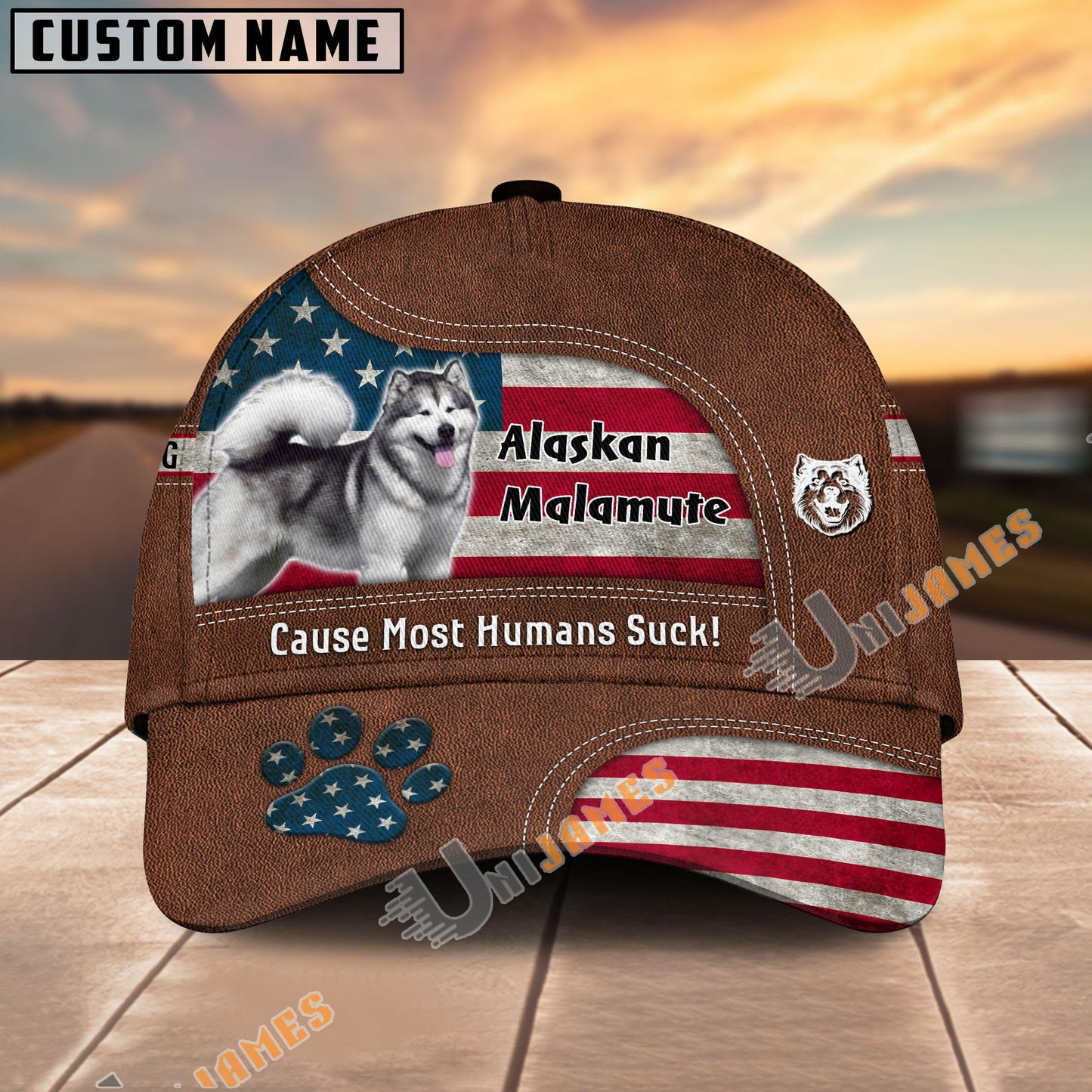 Humans Suck Malamute Hat