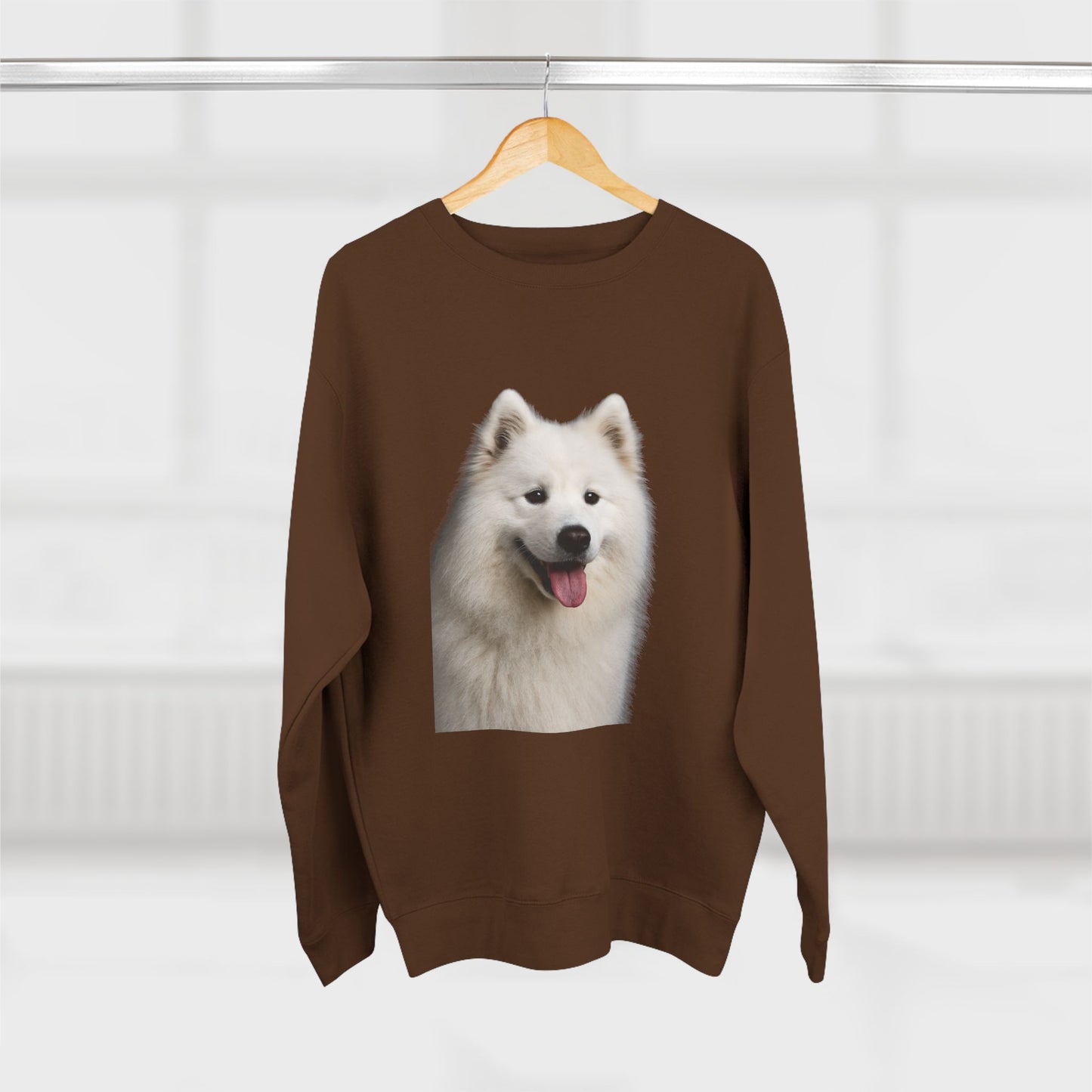 Samoyed Head Unisex Crewneck Sweatshirt