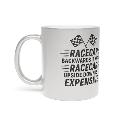 Racecar Backwards Metallic Coffee Mug