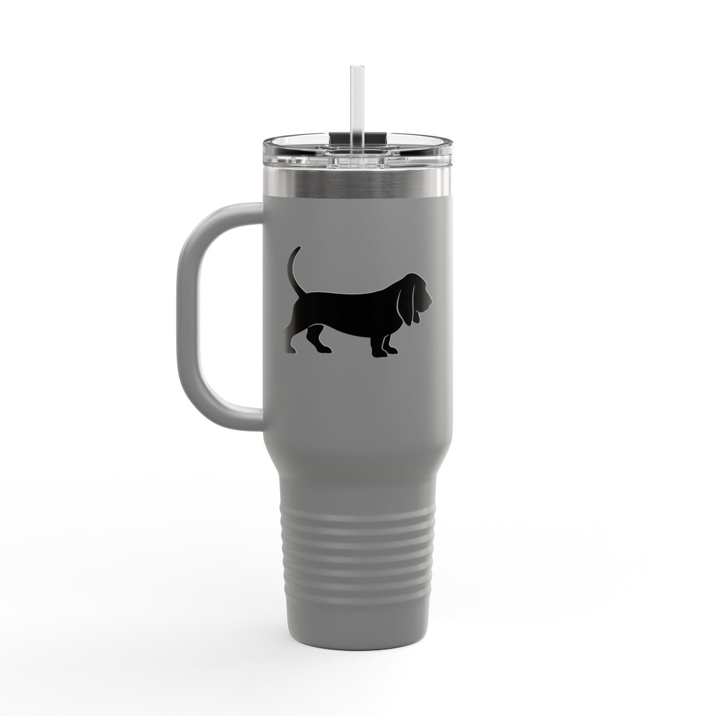 Basset Silhouette Insulated Travel Mug