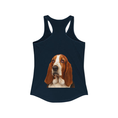 Basset Head Women's Racerback Tank