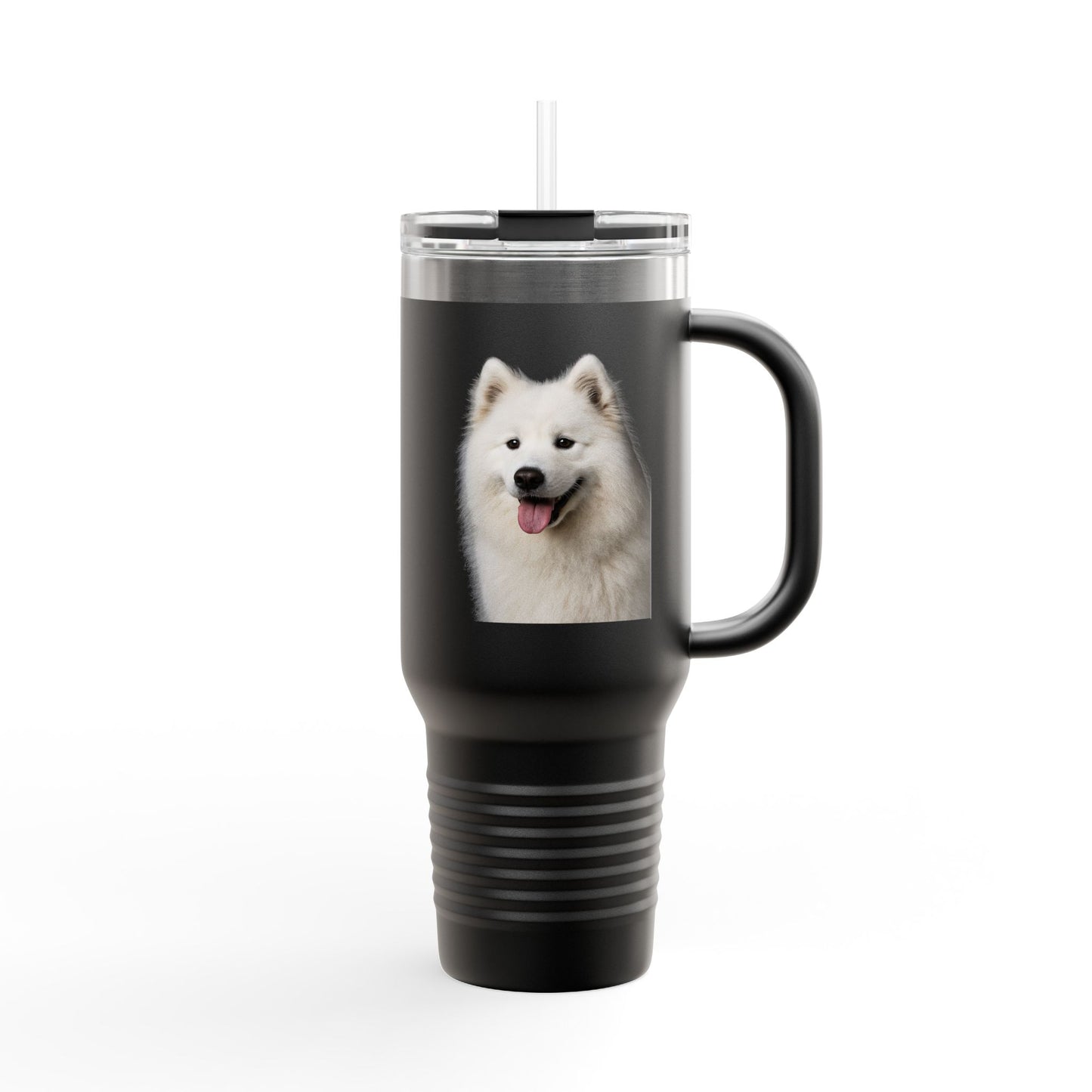 Samoyed Head Insulated Travel Mug