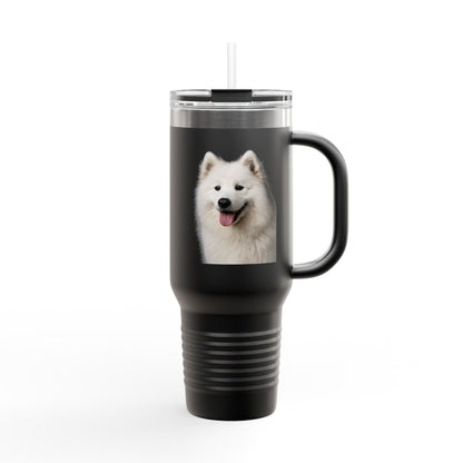 Samoyed Head Insulated Travel Mug