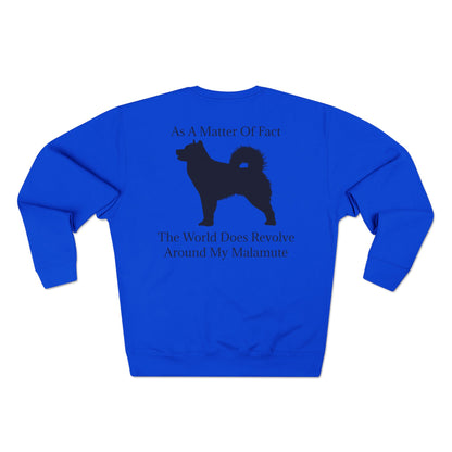 Matter Of Fact Malamute Unisex Crewneck Sweatshirt