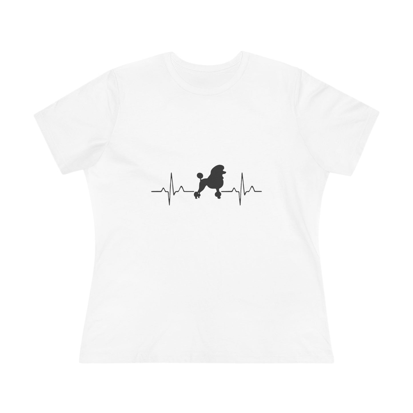 My Heart Beats For Poodles Women's Short Sleeve Crewneck Tee
