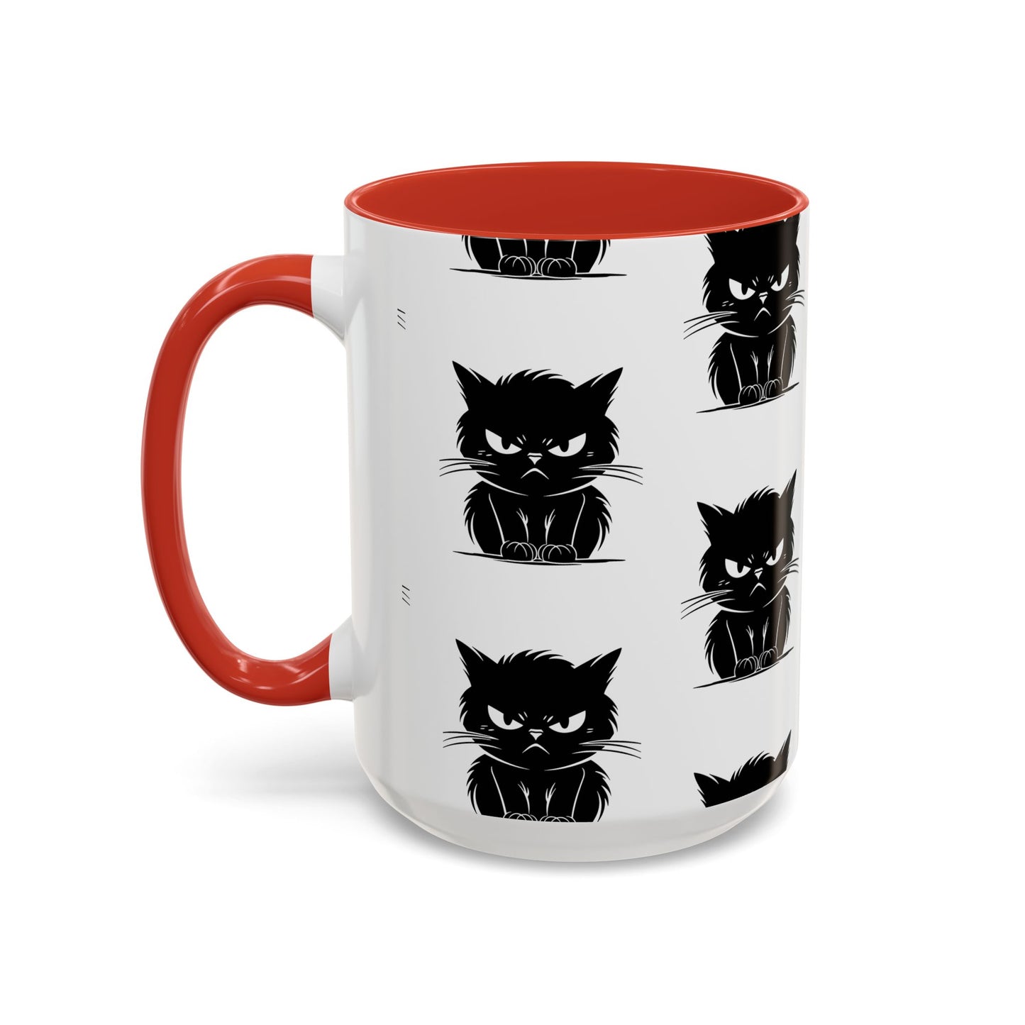 Angry Cat 2-Tone Coffee Mug