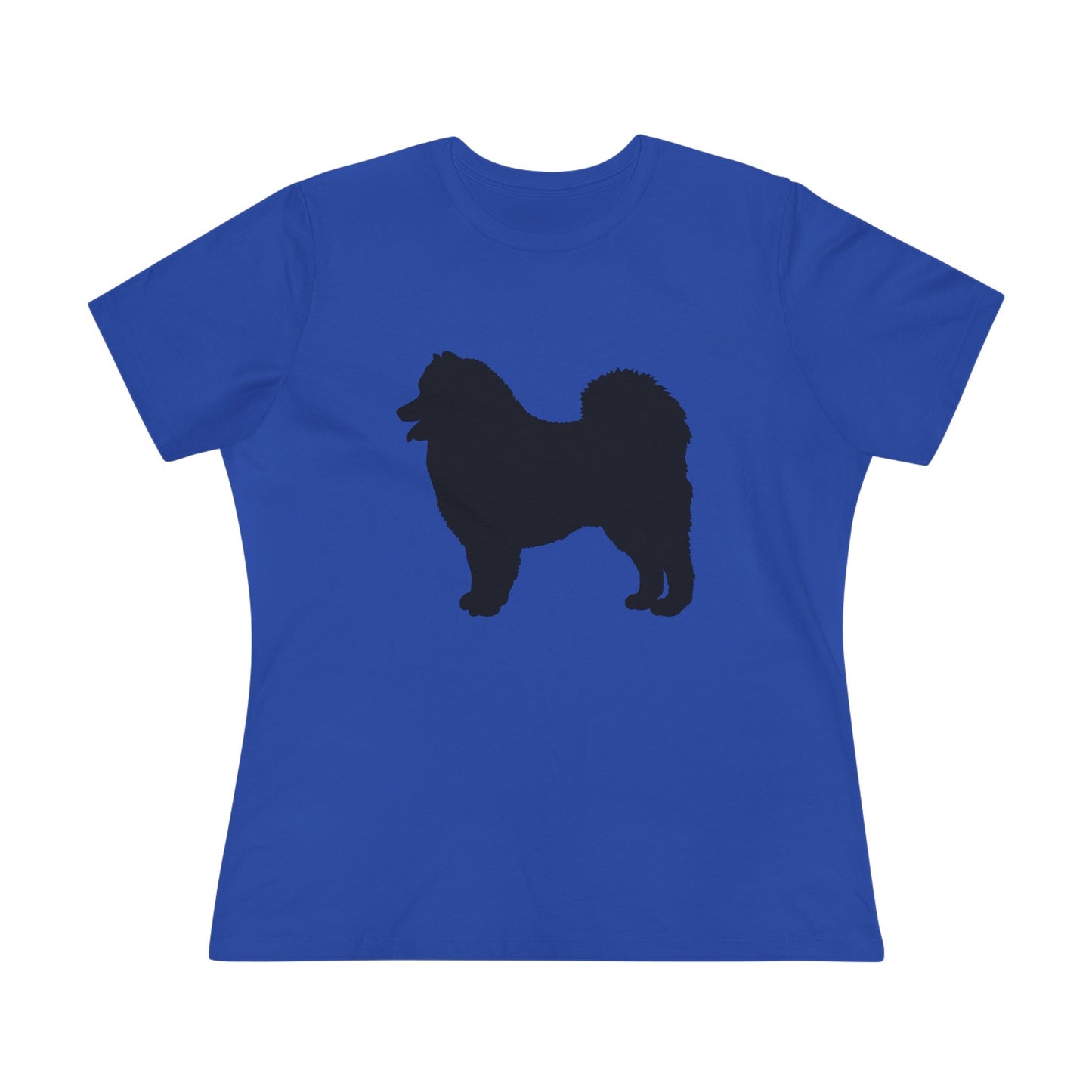 Samoyed Silhouette Women's Short Sleeve Crewneck Tee