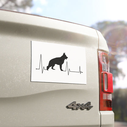 My Heart Beats For German Shepherds Indoor/Outdoor Magnet