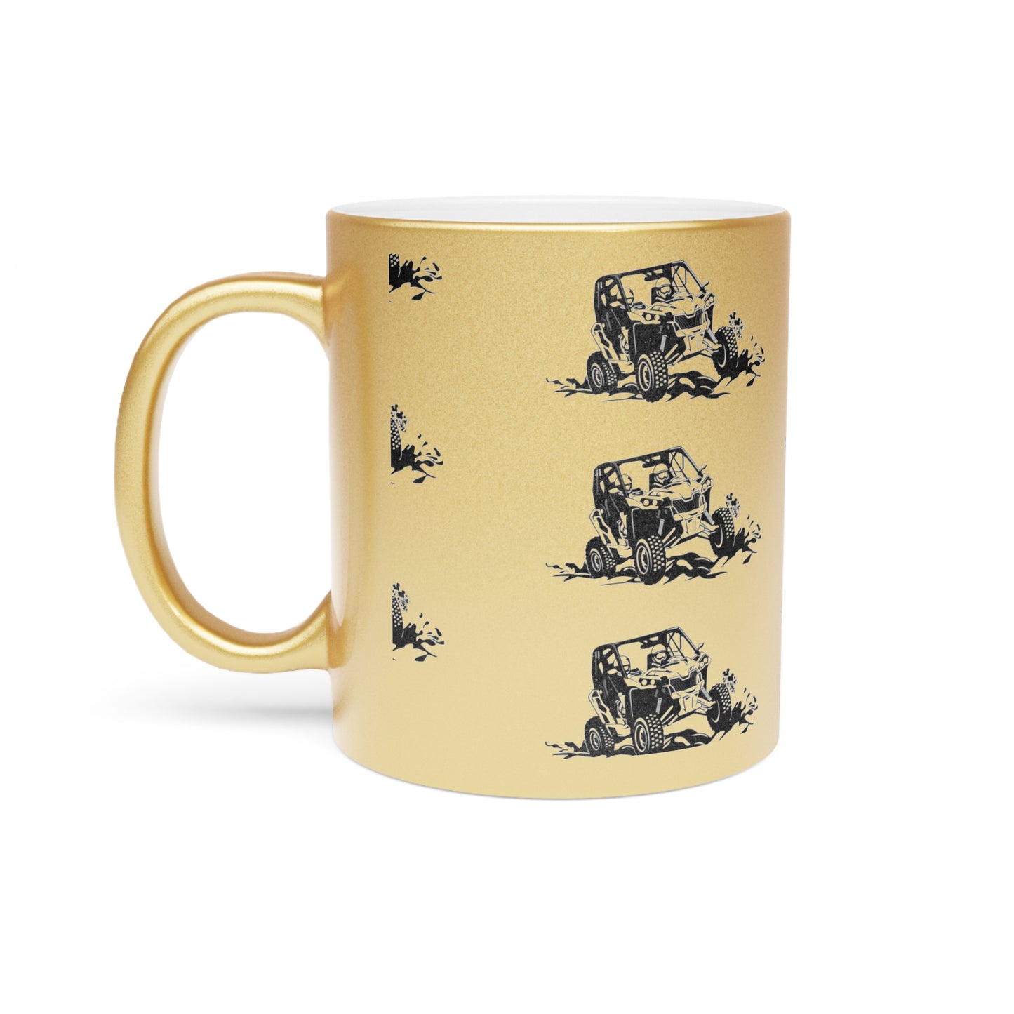 Slingin' Mud Side By Side Metallic Coffee Mug