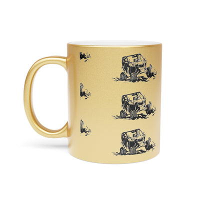 Slingin' Mud Side By Side Metallic Coffee Mug