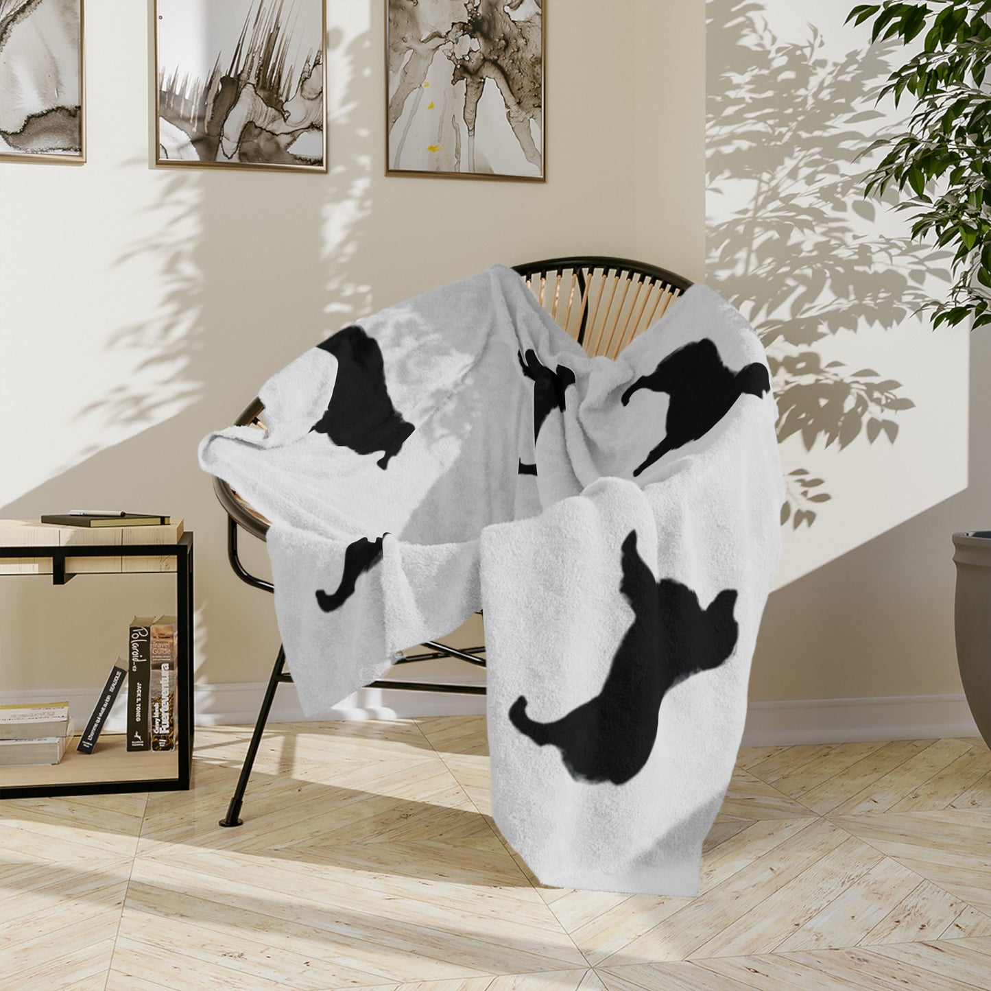 Aussie Silhouette Velveteen Microfiber Blanket