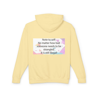 Note to Self Unisex Lightweight Hoodie