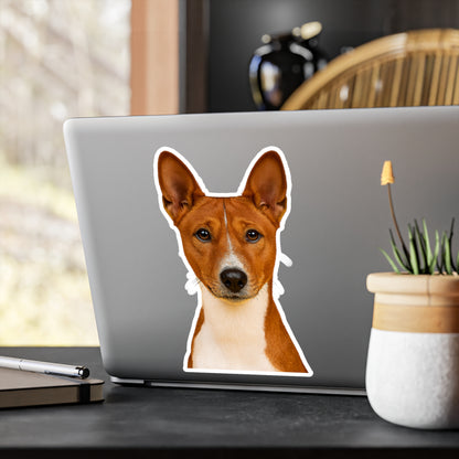 Basenji Head Vinyl Decal