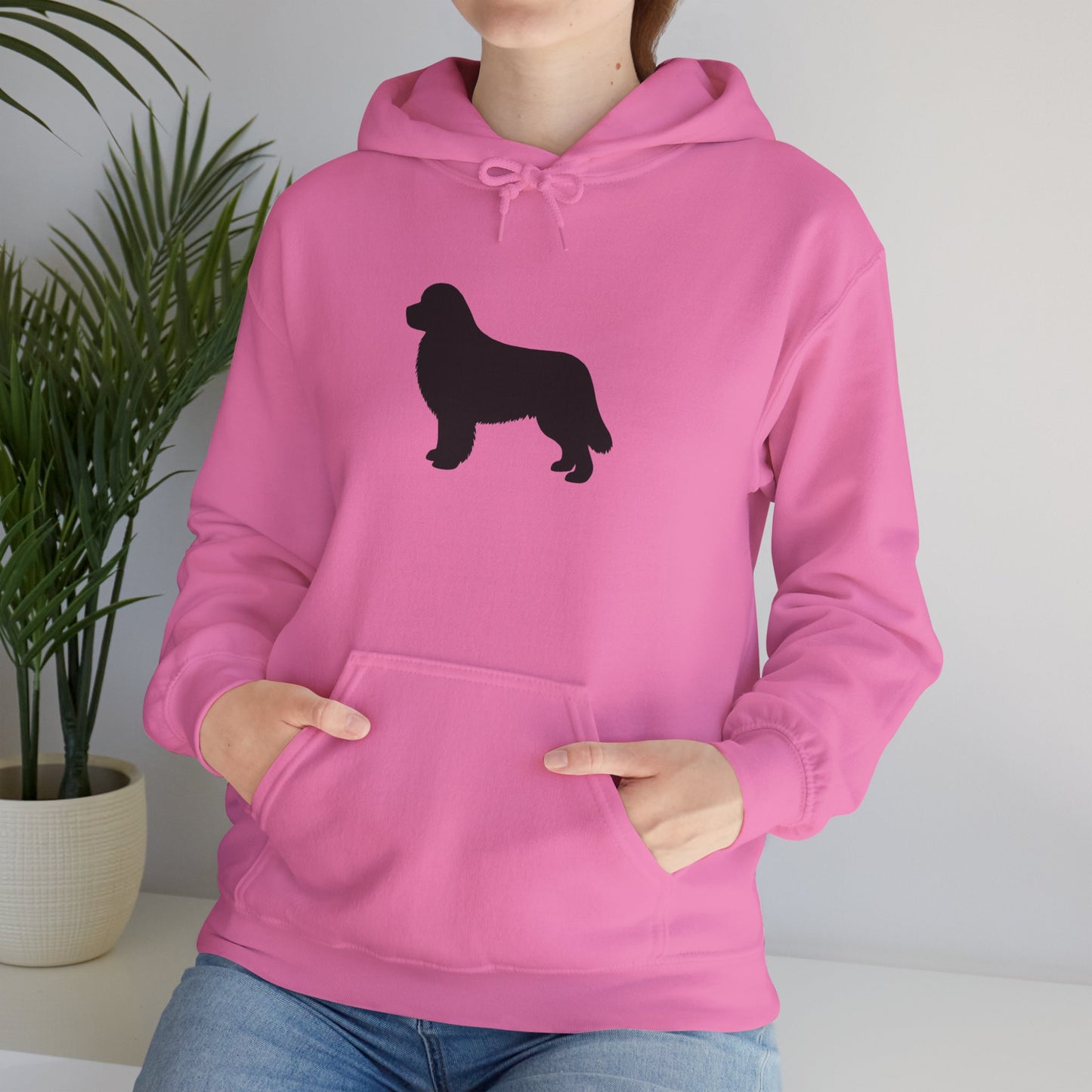 Newfie Silhouette Unisex Hoodie
