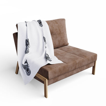 Santa Paws German Shepherd Arctic Fleece Blanket