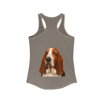 Basset Head Women's Racerback Tank