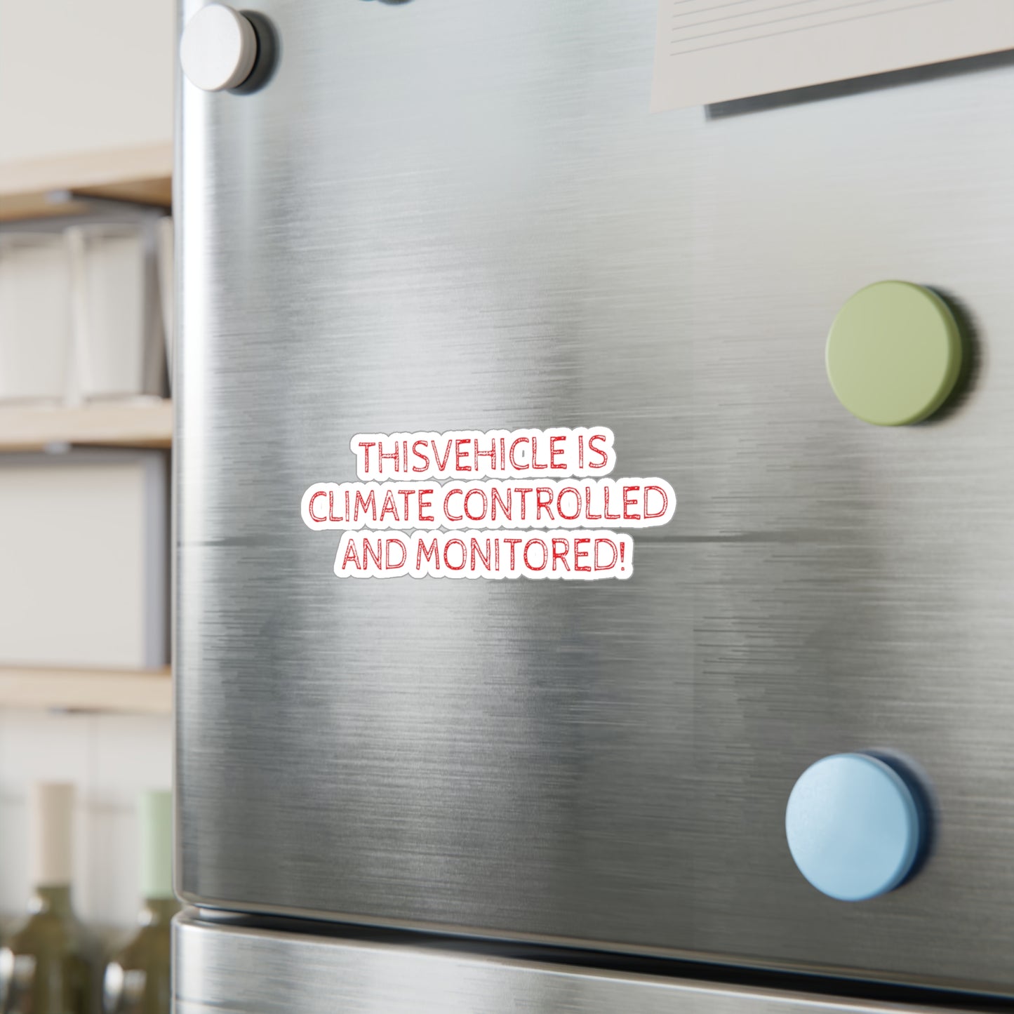 Vehicle Monitored Vinyl Decal