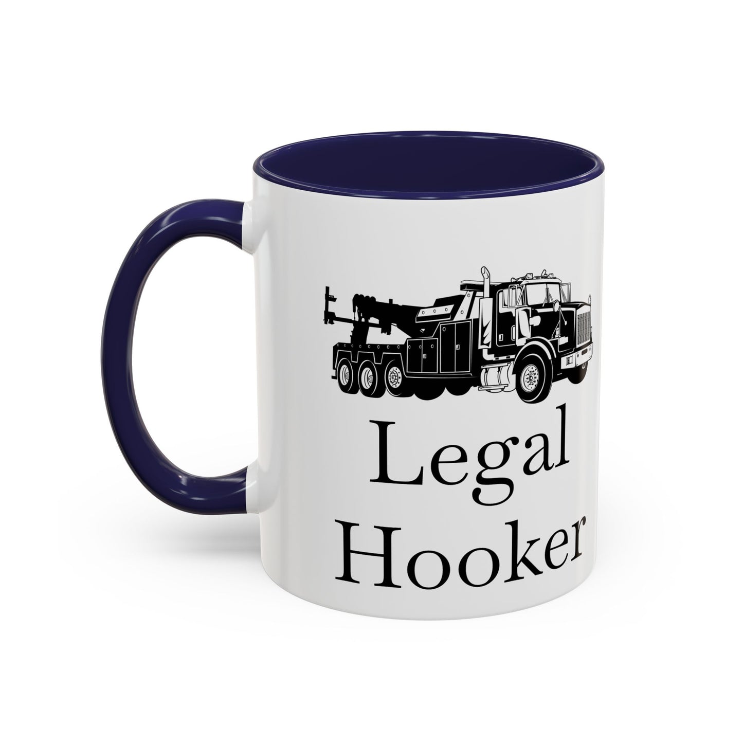 Legal H**ker Heavy Tow Truck 2-Tone Coffee Mug