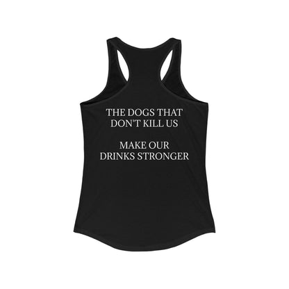 Drinks Stronger Women's Racerback Tank