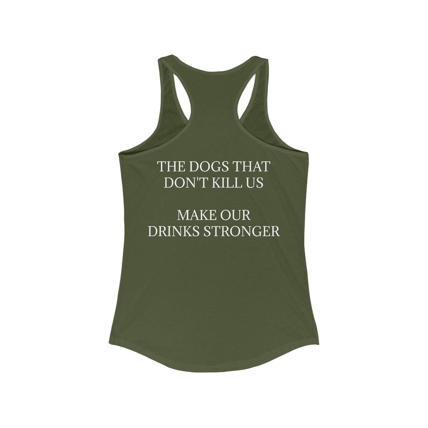 Drinks Stronger Women's Racerback Tank