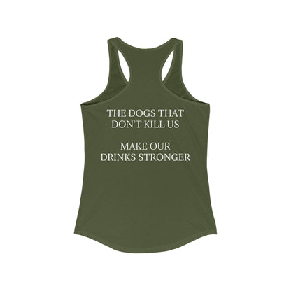 Drinks Stronger Women's Racerback Tank