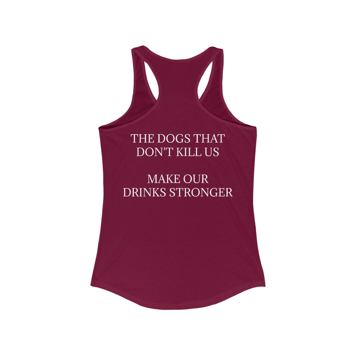 Drinks Stronger Women's Racerback Tank